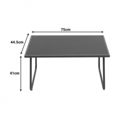 Σαλόνι εξωτερικού χώρου Veranda textilene-μέταλλο σε λευκή απόχρωση