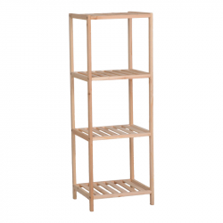 Ραφιέρα δαπέδου Zendia pakoworld ξύλο ελάτου σε φυσική απόχρωση 35x30x100εκ