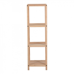 Ραφιέρα δαπέδου Zendia pakoworld ξύλο ελάτου σε φυσική απόχρωση 35x30x100εκ