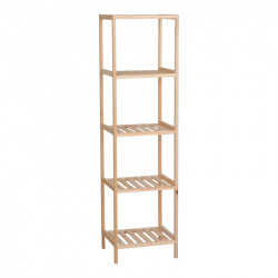 Ραφιέρα δαπέδου Zendia pakoworld ξύλο ελάτου σε φυσική απόχρωση 35x30x130εκ