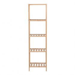 Ραφιέρα δαπέδου Zendia pakoworld ξύλο ελάτου σε φυσική απόχρωση 35x30x130εκ