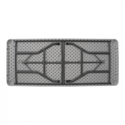 Τραπέζι catering-συνεδρίου Preventa pakoworld πτυσσόμενο-βαλίτσα λευκό μονοκόμματη επιφάνεια 180x74x74εκ