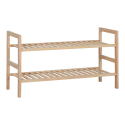 Παπουτσοθήκη Steper pakoworld 8 ζευγών ξύλο ελάτου σε φυσική απόχρωση 71x26x40εκ