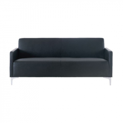 STYLE Καναπές Σαλονιού Καθιστικού, 2Θέσιος, Pu Μαύρο K/D  112x71x72cm