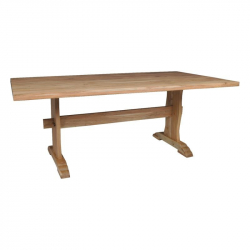 WESTERN Τραπέζι Τραπεζαρίας Ξύλο Ακακία Φυσικό  200x100x77cm