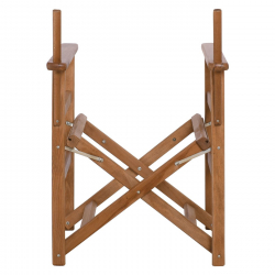 Σκηνοθέτη Σκελετός Πολυθρόνας Οξιά, Βαφή Εμποτισμού Μελί, Πτυσσόμενη  56x53x87cm