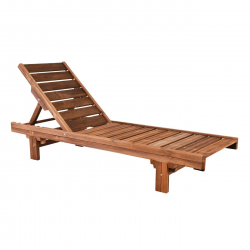 LUGANO Ξαπλώστρα Εμποτισμού Pine, Απόχρωση Καρυδί  68x200x32cm