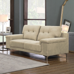 NOTE Kαναπές Σαλονιού - Καθιστικού 2Θέσιος, Ύφασμα Water Repellent Μπεζ  171x89x85cm