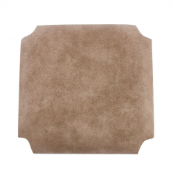 ΤΑΠΕΤΣΑΡΙΑ Σκαμπό Καφενείου, Ύφασμα Suede Μπεζ  35x35x5cm