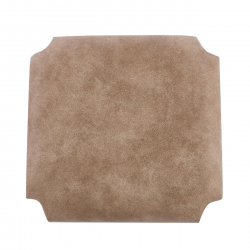 ΤΑΠΕΤΣΑΡΙΑ Σκαμπό Καφενείου, Ύφασμα Suede Μπεζ  35x35x5cm