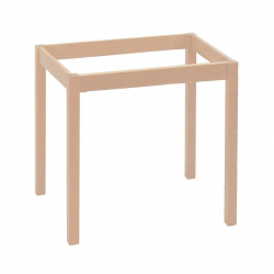 ΚΑΦΕΝΕΙΟΥ Βάση Τραπεζιού Οξιά Λυόμενο για Επιφάνεια 60x60cm, Άβαφο  49x49x73cm