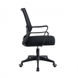 BF2112 Πολυθρόνα Γραφείου Ύφασμα Μαύρο Mesh  59x57x87/97cm