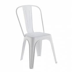 RELIX PP Καρέκλα Στοιβαζόμενη, PP Απόχρωση Άσπρο  47x47x86cm