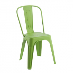 RELIX PP Καρέκλα Στοιβαζόμενη, PP Απόχρωση Lime  47x47x86cm