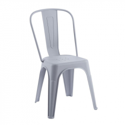 RELIX PP Καρέκλα Στοιβαζόμενη, PP Απόχρωση Γκρι  47x47x86cm