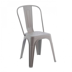 RELIX PP Καρέκλα Στοιβαζόμενη, PP Απόχρωση Sand Beige  47x47x86cm