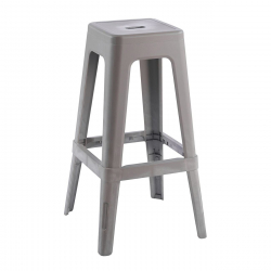 RELIX PP Σκαμπό BAR Στοιβαζόμενο, PP Απόχρωση Sand Beige  42x42x76cm