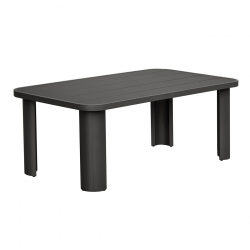 BOSTON Dining Set Τραπεζαρία Κήπου Βεράντας: Τραπέζι + 6 Πολυθρόνες Alu Ανθρακί - Μπεζ  Table200x106x75-Chair:54x56x66