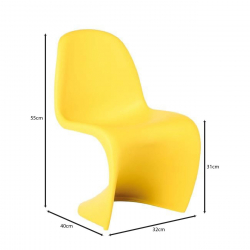 BLEND Kid Καρέκλα, PP Κίτρινο  32x40x55cm