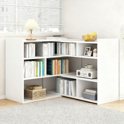 MULTI Βιβλιοθήκη πολλαπλών διαστάσεων, Απόχρωση Άσπρο  80/150x24x90cm