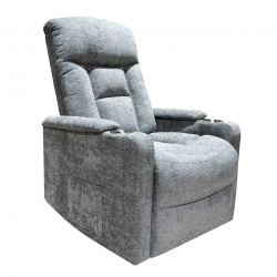 NANCY Lift-Relax Πολυθρόνα Σαλονιού - Καθιστικού, Ύφασμα Σκ.Γκρι (ηλεκτρική ανάκληση)  77x94x109cm