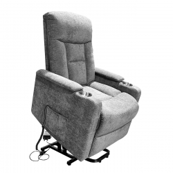 NANCY Lift-Relax Πολυθρόνα Σαλονιού - Καθιστικού, Ύφασμα Σκ.Γκρι (ηλεκτρική ανάκληση)  77x94x109cm