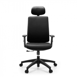 BF8200 Πολυθρόνα Γραφείου Διευθυντή, Pu Μαύρο  70x70x117/127cm