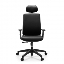 BF8200 Πολυθρόνα Γραφείου Διευθυντή, Pu Μαύρο  70x70x117/127cm