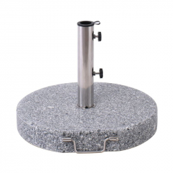 ΒΑΣΗ ομπρέλας στρογγυλή Γρανίτης/Inox(40Kg)  Φ50 H.7,5/37cm