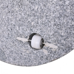 ΒΑΣΗ ομπρέλας στρογγυλή Γρανίτης/Inox(40Kg)  Φ50 H.7,5/37cm