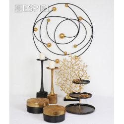 ΔΙΑΚΟΣΜΗΤΙΚΟ ΤΟΙΧΟΥ ΜΑΥΡΟ-ΧΡΥΣΟ ''ΣΠΕΙΡΑ'' 65,5X66,5X6