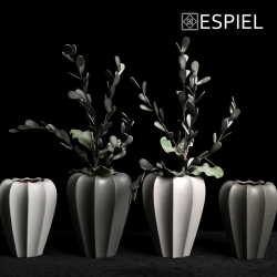 ΒΑΖΟ ΚΕΡΑΜ. ''ΛΩΤΟΣ'' ΣΚΟΥΡΟ ΓΚΡΙ 18Χ22,5ΕΚ.