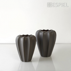 ΒΑΖΟ ΚΕΡΑΜ. ''ΛΩΤΟΣ'' ΣΚΟΥΡΟ ΓΚΡΙ 18Χ22,5ΕΚ.