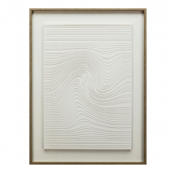 ΠΙΝΑΚΑΣ ΣΕ 3D ΚΑΜΒΑ ΛΕΥΚΟΣ PVC/MDF 60Χ80ΕΚ