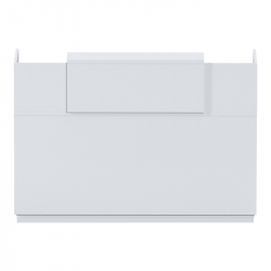 Γραφείο reception Lotus pakoworld σε λευκή απόχρωση 180x70x110εκ