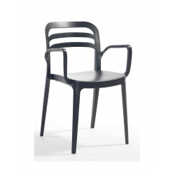 Aspendos πολυθρόνα 46x51xH82cm Μαύρο