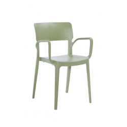 Panora πολυθρόνα polypropylene 46x51xH82cm Πράσινο