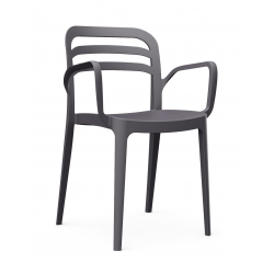 Aspendos πολυθρόνα 46x51xH82cm Γκρι