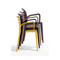 Aspendos πολυθρόνα 46x51xH82cm Κίτρινο