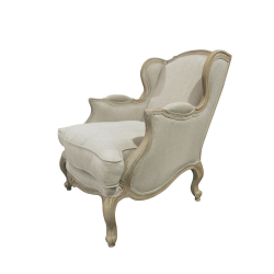 ΜΠΕΡΖΕΡΑ  ΥΦΑΣΜΑ ΜΠΕΖ LINEN-COTTON ΔΡΥΙΝΗ ΓΚΡΙ ΑΝΤΙΚΕ 124X46Χ106cm