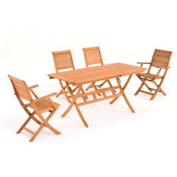 CALIFORNIA ΤΡΑΠΕΖΙ ΠΤΥΣ/ΝΟ ΑΠΟ ΞΥΛΟ ΕΥΚΑΛΥΠΤΟΥ FSC 120/160Χ70Χ74cm