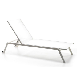 PLAYA ΞΑΠΛΩΣΤΡΑ ΜΕΤΑΛΛΙΚΗ ΛΕΥΚΗ 198X64X35/105cm