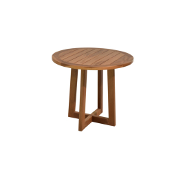 OKLEY ΤΡΑΠΕΖΑΚΙ ΣΤΡΟΓΓΥΛΟ ΤΕΑΚ  Φ60x55cm