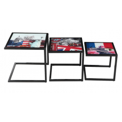 ΣΕΤ ΖΙΓΚΟΝ ΜΕΤΑΛΛΙΚΟΣ ΣΚΕΛΕΤΟΣ ΜΑΥΡΟΣ-ΓΥΑΛΙ