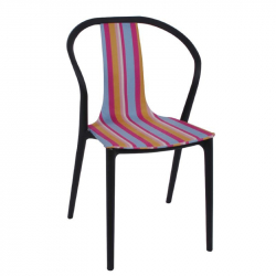 VISION ΚΑΡΕΚΛΑ ΥΦΑΣΜΑ ΡΙΓΕ/PP ΜΑΥΡΟ 57Χ53Χ89