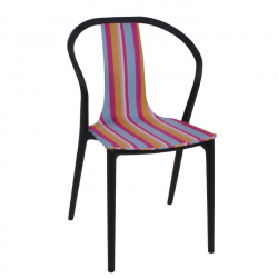 VISION ΚΑΡΕΚΛΑ ΥΦΑΣΜΑ ΡΙΓΕ/PP ΜΑΥΡΟ 57Χ53Χ89