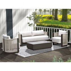 DEMINO ΠΟΛΥΘΡΟΝΑ ALU ΓΚΡΙ POLYWOOD ΜΑΥΡΟ 55Χ50Χ88