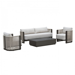 DEMINO ΠΟΛΥΘΡΟΝΑ ALU ΓΚΡΙ POLYWOOD ΜΑΥΡΟ 55Χ50Χ88