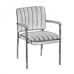 DENIM ΠΟΛΥΘΡ.ΕΠΙΣΚΕΠΤΗ ΧΡΩΜΙΟ/PU ΕΚΡΟΥ 45x46x79 cm