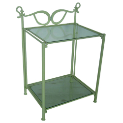 ΚΟΜΟΔΙΝΟ ΜΕΤΑΛΛΙΚΟ ΛΕΥΚΟ ΑΝΤΙΚΕ 36Χ46Χ66,5cm